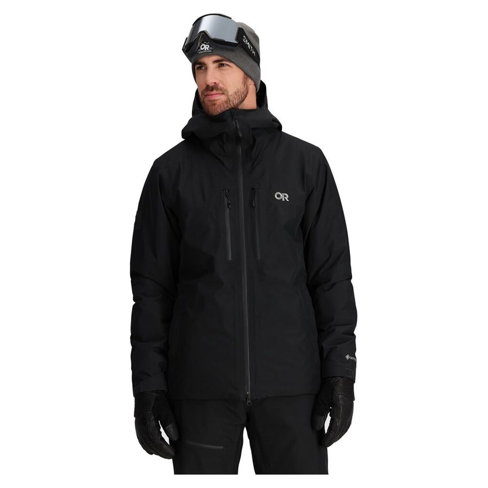 Outdoor Research Men's Black Waterproof Hooded Jacket